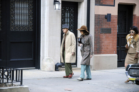 Woody Allen bei Dreharbeiten in New York
