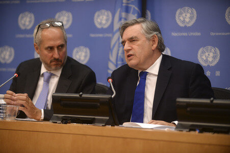 Gordon Brown bei der UN in New York