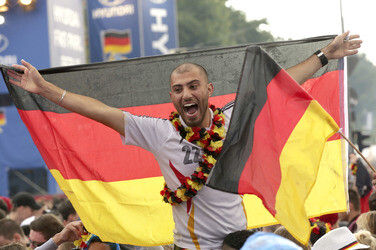 WM-Fanmeile beim Spiel Deutschland gegen USA, Berlin