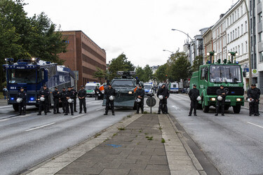 Hausbesetzer-Demo auf St. Pauli, Hamburg