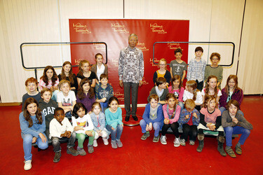 Enhüllung der Wachsfigur von Nelson Mandela,  Berlin