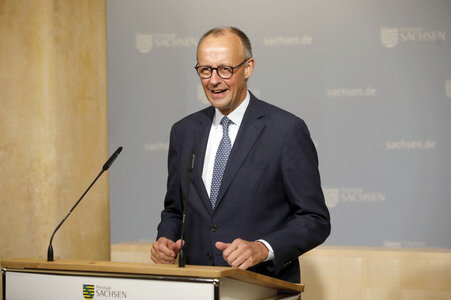Antrittsbesuch von Bundeskanzler Friedrich Merz im Freistaat Sachsen in Dresden