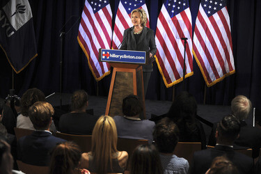 Hillary Clinton spricht in New York