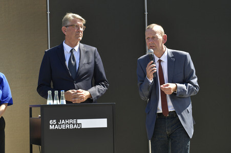 Pressekonferenz 65 Jahre Mauerbau in Berlin