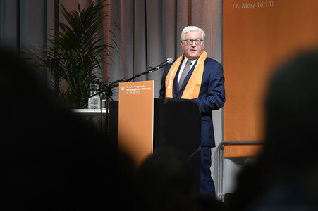 Steinmeier auf dem 36. Deutschen Evangelischen Kirchentag in Berlin