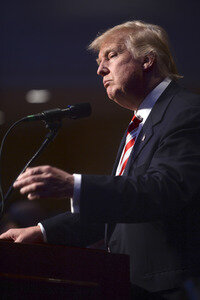 Wahlkampfrede von Donald Trump in New York