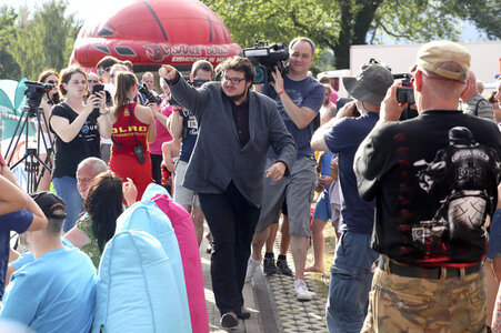 Wassersprung-Show 'Sprung meines Lebens' in Halle