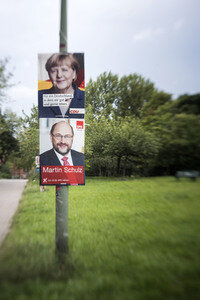Bundestagswahlkampf-Plakate in Berlin