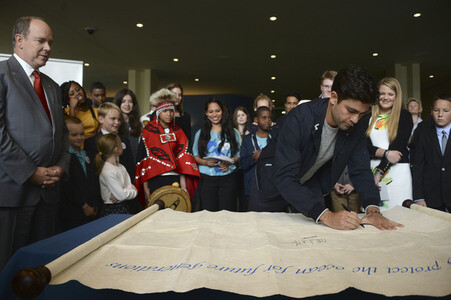 'Ocean Pledge' Unterzeichnung bei der UN in New York