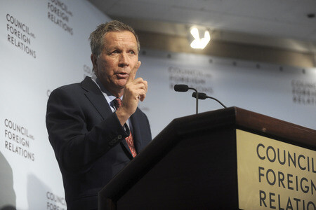 John Kasich spricht in New York