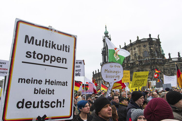 Pegida Demonstration, Dresden