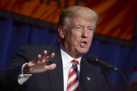Wahlkampfrede von Donald Trump in New York