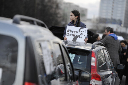 Demonstration für die Freilassung von Deniz Yücel in Berlin