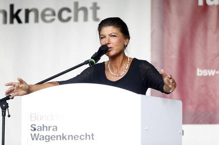 Wahlkampfveranstaltung des BSW in Duisburg