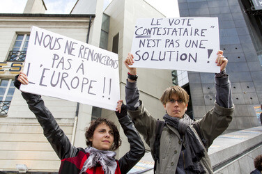 Demonstration gegen die Front National, Paris
