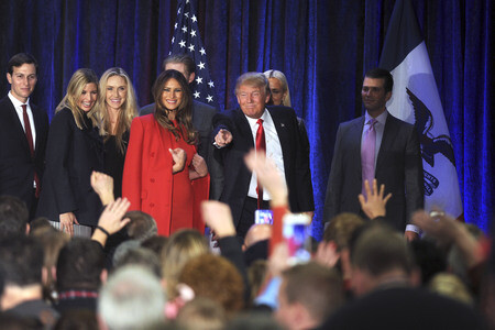 'Donald J. Trump for President Caucus Watch Party' in West Des Moines