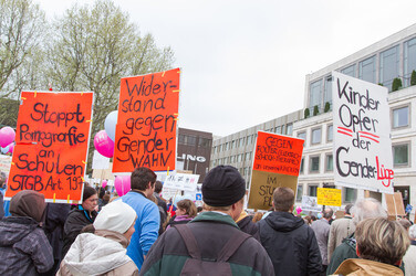 Bildungsplan-Demos in Stuttgart