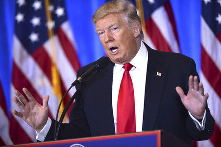 Donald Trump Pressekonferenz in New York