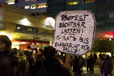 Demonstration am Oranienplatz, Berlin