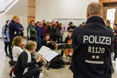 Go-In in der Senatsverwaltung, Berlin