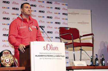 Pressekonferenz zum WM-Boxkampf von Wladimir Klitschko vs. Kubrat Pulev, Hamburg