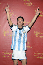 Enthüllung der Wachsfigur von Lionel Messi im Madame Tussauds Berlin