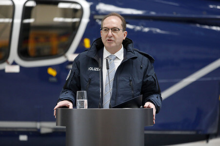 Indienststellung der Drohnenabwehreinheit der Bundespolizei in Ahrensfelde