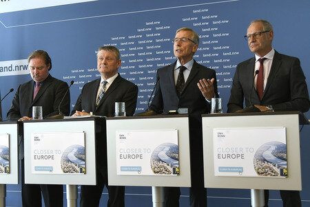Presskonfernez zu EMA Bewerbung in Düsseldorf