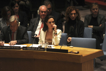 Angelina Jolie bei einer Sitzung des UN-Sicherheitsrates, New York