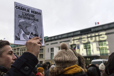 Mahnwache für die Pariser Terroropfer, Berlin