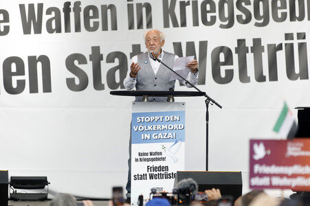 Kundgebung für Frieden im Gazastreifen in Berlin