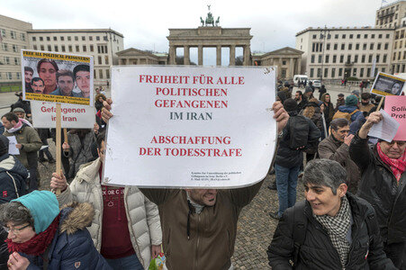 Proteste gegen die iranische Regierung in Berlin