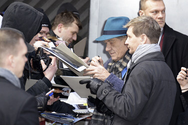 'Mr. Holmes' Pressekonferenz Abfahrt, Berlinale 2015