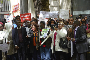Protest gegen die Entführung von über 200 nigerianischen Mädchen, London
