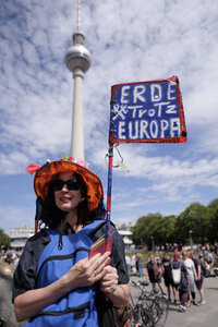 Demonstration für Seenotrettung auf dem Mittelmeer in Berlin