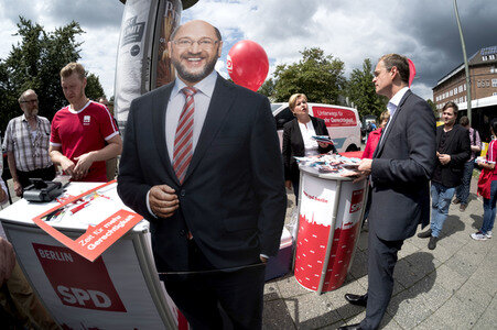 Straßenwahlkampf zur Bundestagswahl in Berlin
