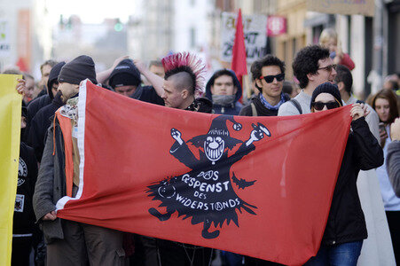 Demonstration 'Solidarität statt rechter Hetze' in Berlin
