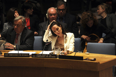 Angelina Jolie bei einer Sitzung des UN-Sicherheitsrates, New York