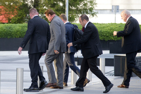 Arnold Schwarzenegger Pressekonferenz in Madrid