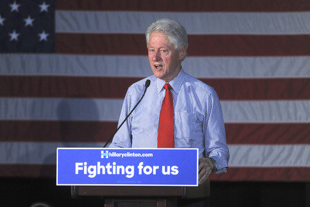 Wahlkampfrede von Bill Clinton in Edison