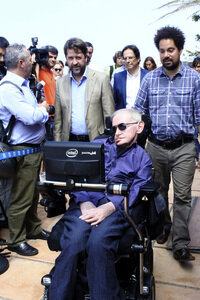 Stephen Hawking Pressetermin auf Teneriffa