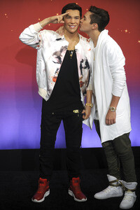 Präsentation der Austin Mahone Wachsfigur in New York