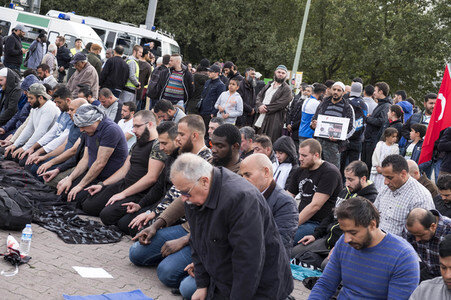Muslimen Demonstration in Berlin