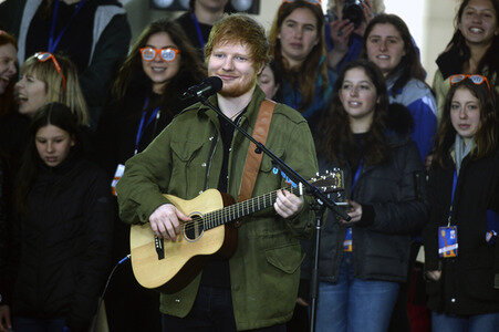 Auftritt von Ed Sheeran in New York