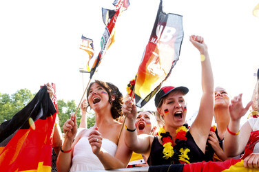 WM-Fanmeile beim Spiel Deutschland gegen Frankreich, Berlin