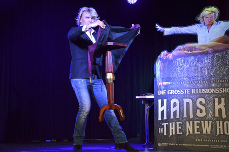 Pressetermin mit Hans Klok in München