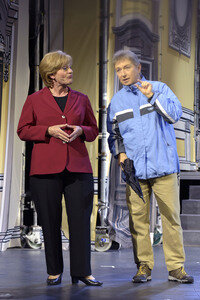 Theaterprobe 'Miss Merkel - Mord in der Uckermark' in Berlin