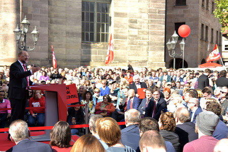 Wahlkampfveranstaltung mit Martin Schulz in Nürnberg