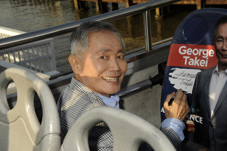 George Takei is inducted into the Ride of Fame in New York