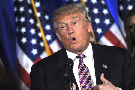 Wahlkampfrede von Donald Trump in Briarcliff Manor